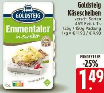 E-Center Goldsteig Käsescheiben Angebot