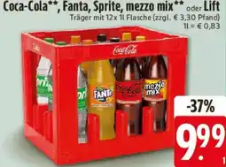 E-Center Coca-Cola, Fanta, Sprite, mezzo mix oder Lift Angebot