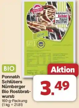 Famila Nord West Ponnath Schlüters Nürnberger Bio Rostbratwurst Angebot
