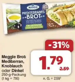 Famila Nord West Meggle Brot Mediterran, Knoblauch oder Dinkel Angebot