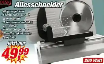 Posten Börse DESKI Allesschneider Angebot