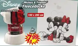 Posten Börse DISNEY „Mickey & Friends" Fleecedecke Angebot