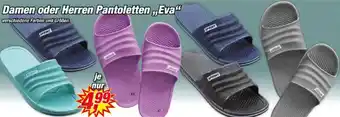 Posten Börse Damen oder Herren Pantoletten „Eva" Angebot