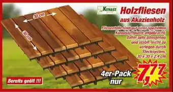 Posten Börse KYNAST Holzfliesen aus Akazienholz Angebot