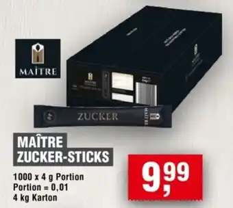 Handelshof MAÎTRE ZUCKER-STICKS Angebot