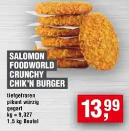 Handelshof SALOMON FOODWORLD CRUNCHY CHIK'N BURGER Angebot