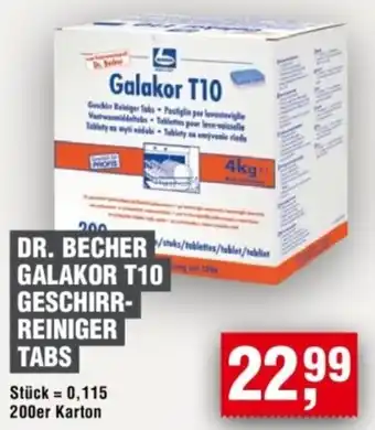 Handelshof DR. BECHER GALAKOR T10 GESCHIRRREINIGER TABS Angebot