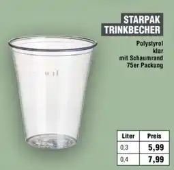 Handelshof STARPAK TRINKBECHER Angebot