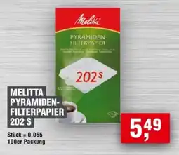 Handelshof MELITTA PYRAMIDEN- FILTERPAPIER 202 S Angebot