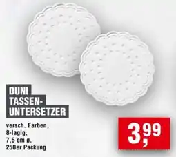 Handelshof DUNI TASSENUNTERSETZER Angebot