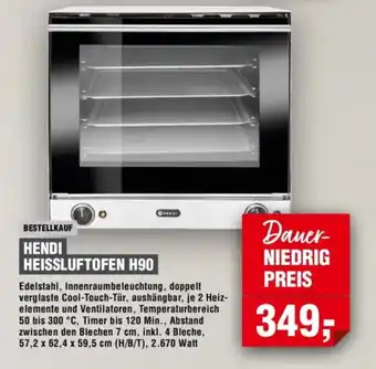 Handelshof HENDI HEISSLUFTOFEN H90 Angebot
