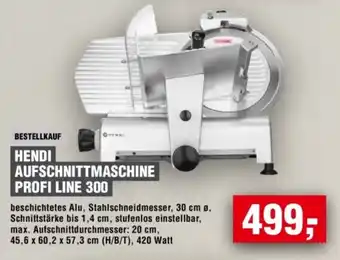 Handelshof HENDI AUFSCHNITTMASCHINE PROFI LINE 300 Angebot