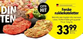 CITTI Markt Ferske nakkekoteletter Angebot