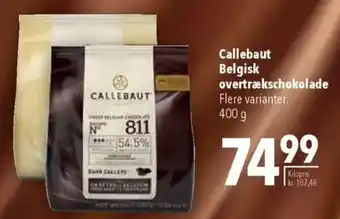 CITTI Markt Callebaut Belgisk overtrækschokolade Angebot