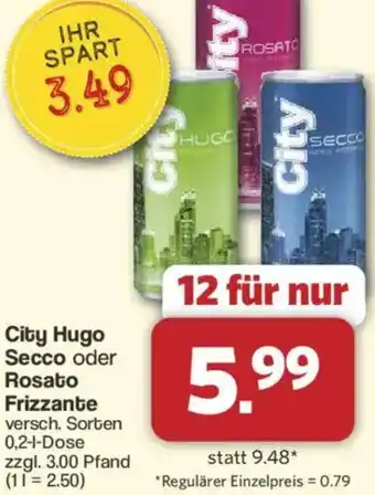 Famila Nord West City Hugo Secco oder Rosato Frizzante Angebot