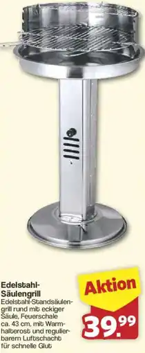 Famila Nord West Edelstahl Säulengrill Angebot