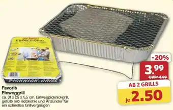 Famila Nord West Favorit Einweggrill Angebot