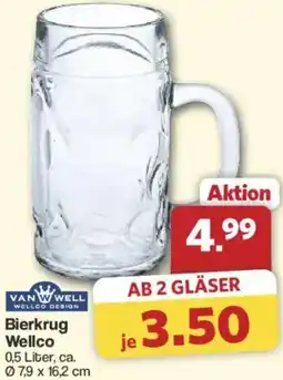 Famila Nord West VAN WELL Bierkrug Wellco Angebot
