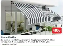 Bauhaus Klemm-Markise Angebot