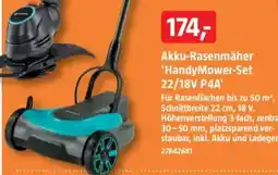 Bauhaus GARDENA Akku-Rasenmäher 'HandyMower-Set 22/18V P4A' Angebot
