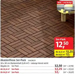 Bauhaus Akazienfliese 5er-Pack Angebot