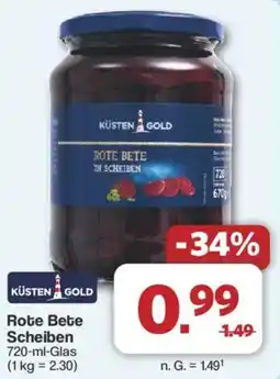 Famila Nord West KÜSTEN GOLD Robe Bete Scheiben Angebot