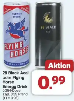 Famila Nord West 28 Black Acai oder Flying Horse Energy Drink Angebot
