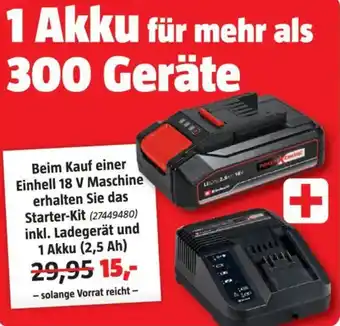 Bauhaus Einhell 1 Akku für mehr als 300 Geräte Angebot