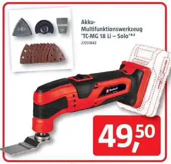 Bauhaus Einhell Akku Multifunktionswerkzeug 'TC-MG 18 Li – Solo' Angebot