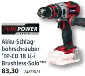 Bauhaus Einhell Akku-Schlagbohrschrauber 'TP-CD 18 Li-i Brushless-Solo' Angebot