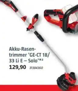 Bauhaus Einhell Akku-Rasentrimmer 'GE-CT 18/ 33 Li E - Solo' Angebot