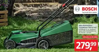 Bauhaus BOSCH Akku-Rasenmäher 'EasyMower 18V-32-150' Angebot