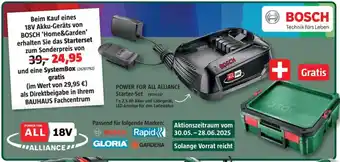Bauhaus BOSCH POWER FOR ALL ALLIANCE Starter-Set Angebot