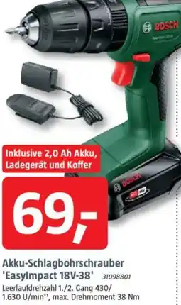 Bauhaus BOSCH Akku-Schlagbohrschrauber 'EasyImpact 18V-38' Angebot