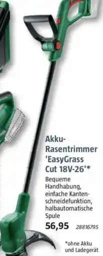 Bauhaus BOSCH Akku Rasentrimmer 'EasyGrass Cut 18V-26' Angebot