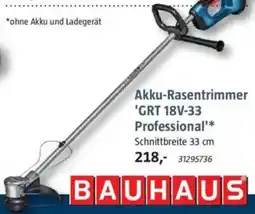 Bauhaus BOSCH Akku-Rasentrimmer 'GRT 18V-33 Professional' Angebot