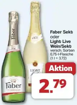Famila Nord West Faber Sekt oder Light Live Wein/Sekt Angebot