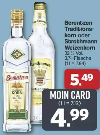 Famila Nord West Berentzen Traditionskorn oder Strothmann Weizenkorn Angebot