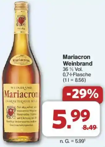 Famila Nord West Mariacron Weinbrand Angebot