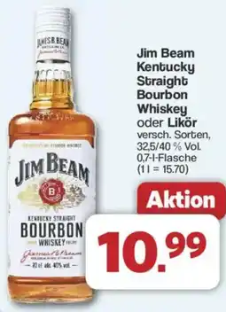 Famila Nord West Jim Beam Kentucky Straight Bourbon Whiskey oder Likör Angebot