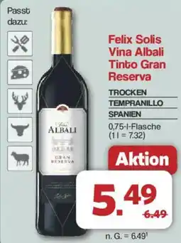 Famila Nord West Felix Solis Vina Albali Tinto Gran Reserva Angebot
