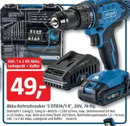 Bauhaus Scheppach Akku-Bohrschrauber 'C-DTB74/1-X', 20V, 74-tlg. Angebot