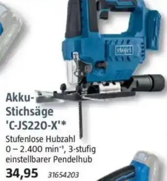 Bauhaus Scheppach Akku-Stichsäge 'C-JS220-X' Angebot