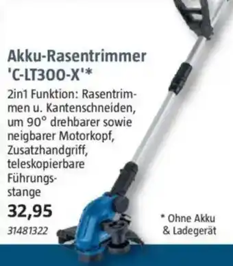 Bauhaus Scheppach Akku-Rasentrimmer 'C-LT300-X' Angebot