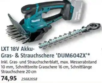 Bauhaus Makita LXT 18V Akku Gras- & Strauchschere 'DUM604ZX' Angebot