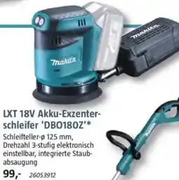 Bauhaus Makita LXT 18V Akku-Exzenterschleifer 'DB0180Z' Angebot