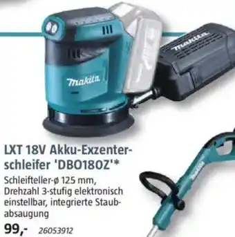 Bauhaus Makita LXT 18V Akku-Exzenterschleifer 'DB0180Z' Angebot