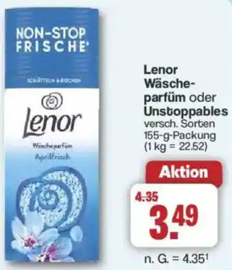 Famila Nord West Lenor Wäscheparfüm oder Unstoppables Angebot