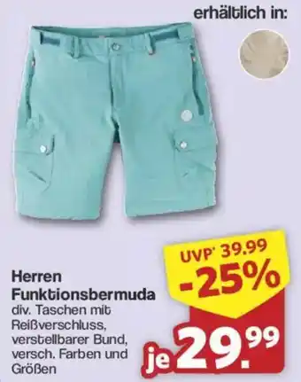 Famila Nord West Herren Funktionsbermuda Angebot