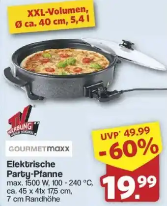 Famila Nord West GOURMETMaxx Elektrische Party-Pfanne Angebot